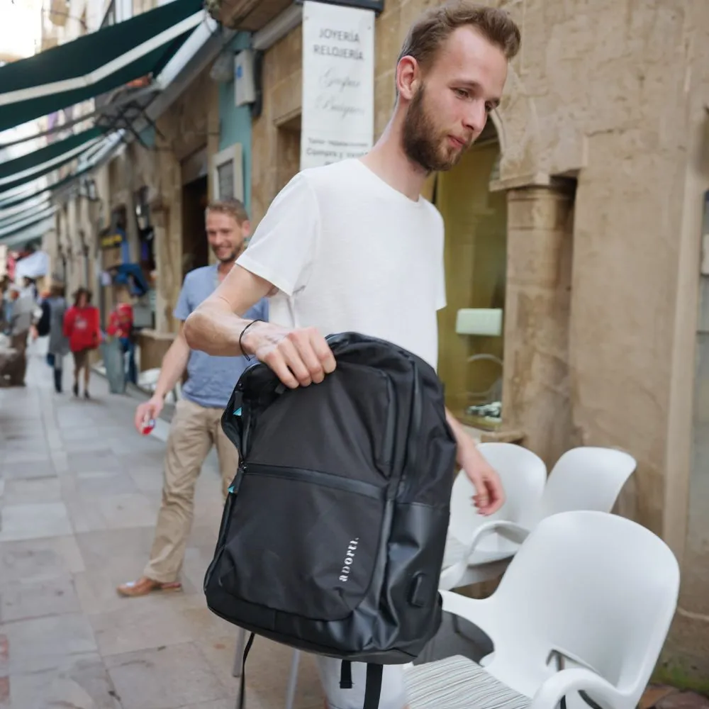 aporti Laptop Rucksack Milano - Schwarz