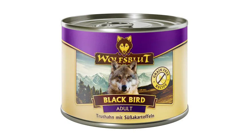 Wolfsblut Hundenassfutter Black Bird  Truthahn & Süßkartoffel 200 g