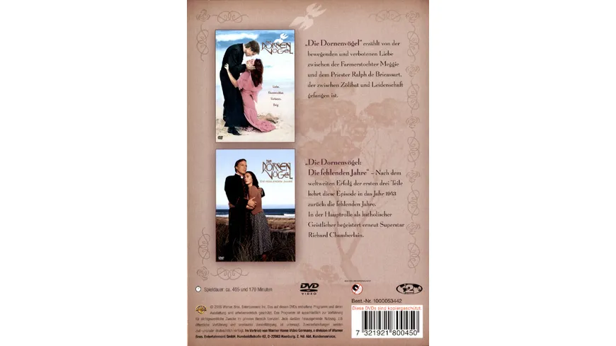 Die Dornenvögel - Box  [3 DVDs]