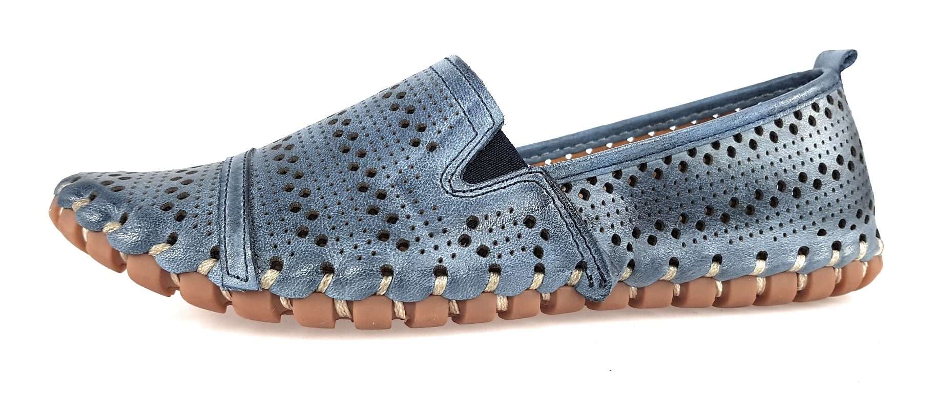 Gemini Anilina Slipper 031180-02-808 Blau 808 jeans