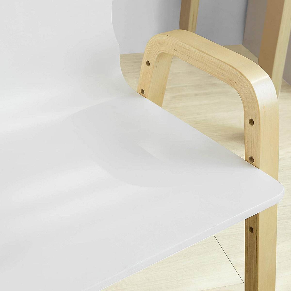 2er Set Kinderstuhl mit Armlehnen und Rückenlehne, höhenverstellbar