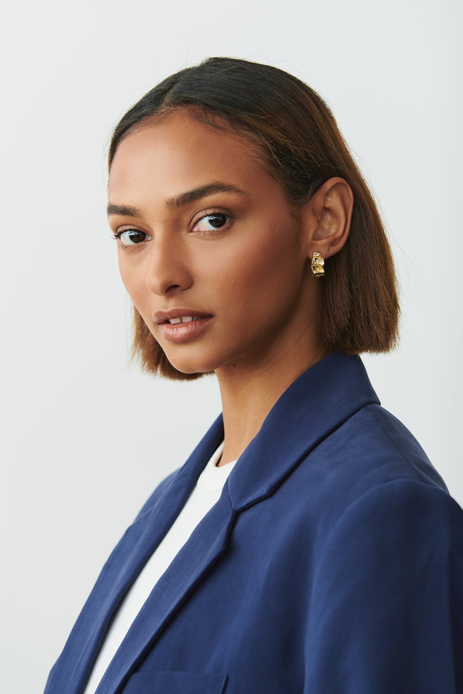 Crinkled earrings