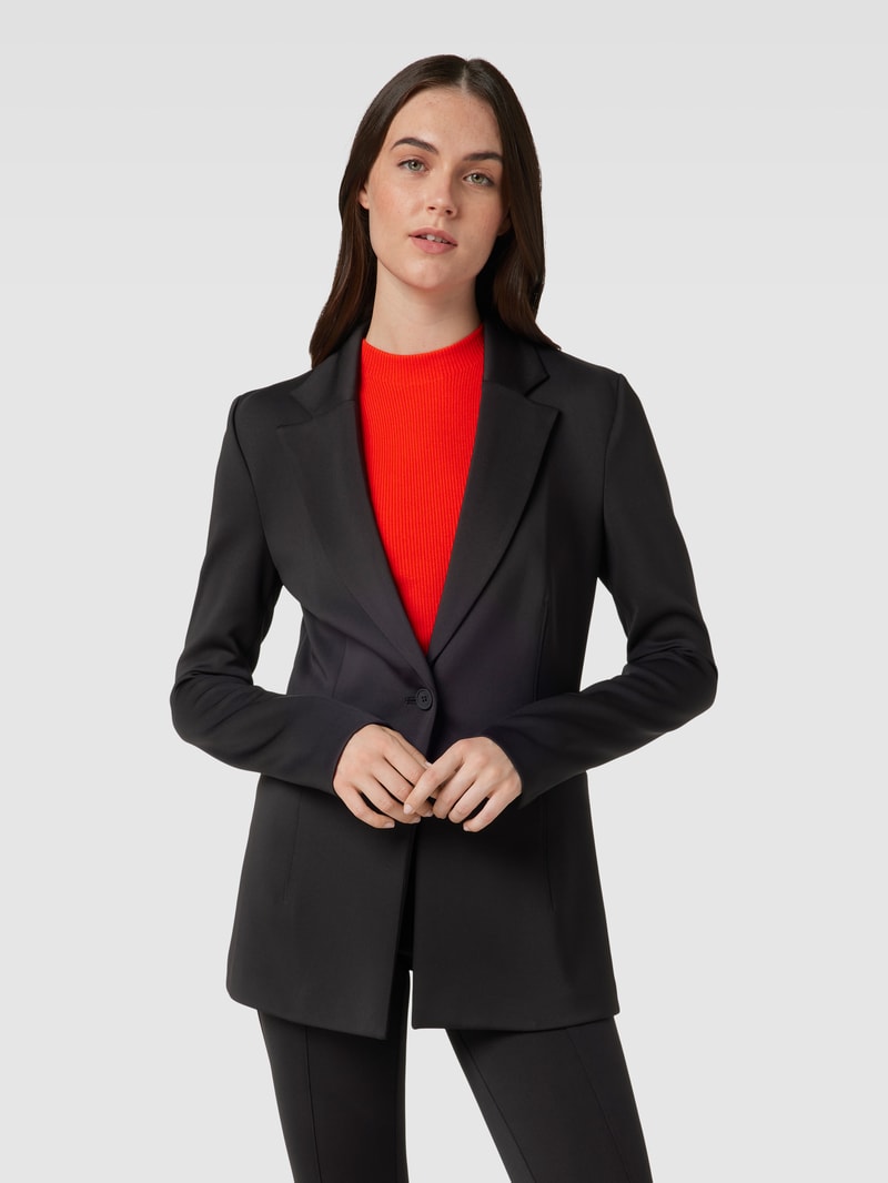 Blazer mit Paspeltaschen in schwarz