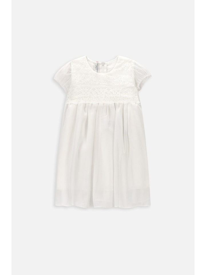 Coccodrillo Stoffkleid in weiß günstig kaufen