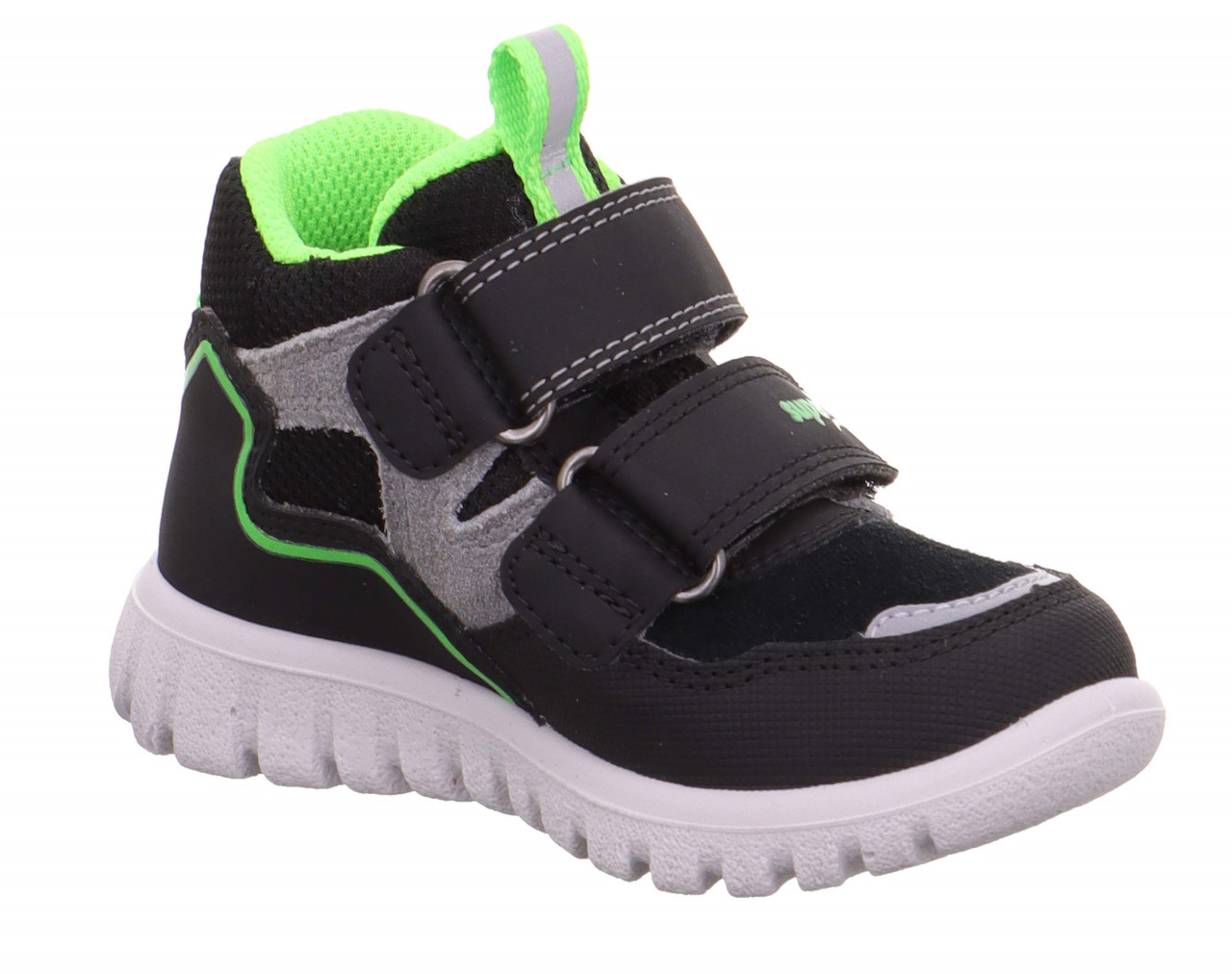 SPORT7 MINI - Schwarz/GrünSneaker high mit Klettverschluss