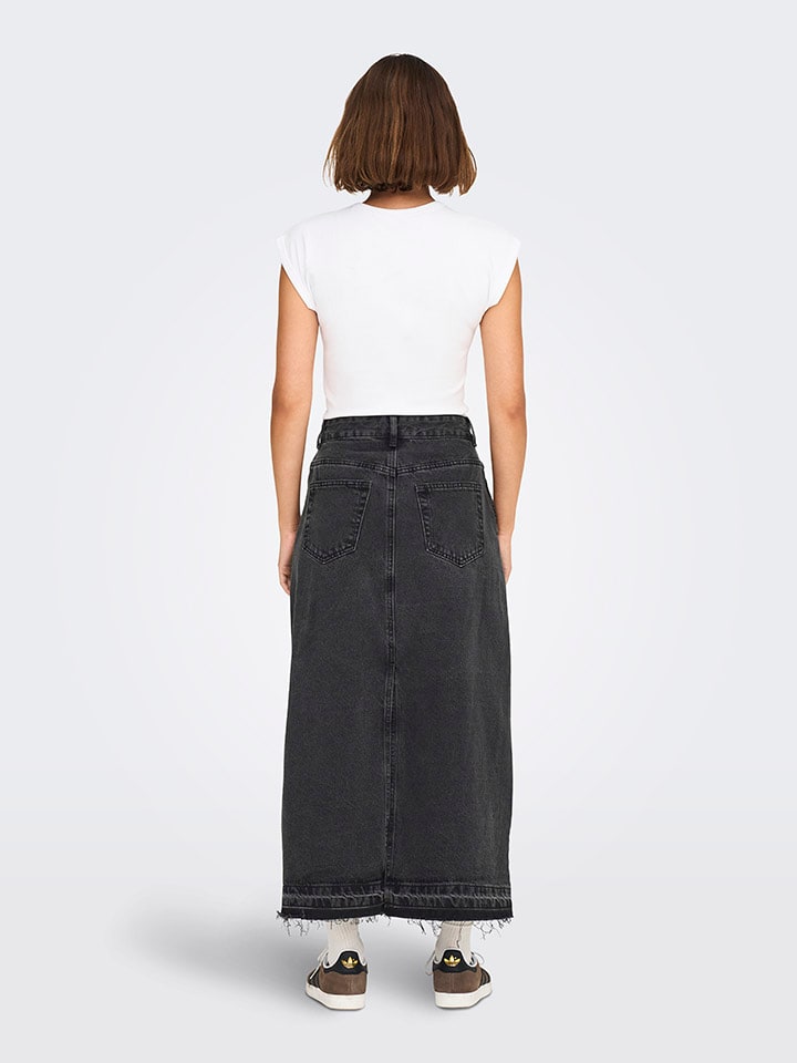 ONLY Jeansrock in Anthrazit günstig kaufen