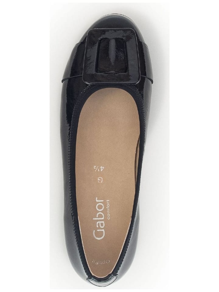 Gabor Ballerinas in Schwarz Lack günstig kaufen