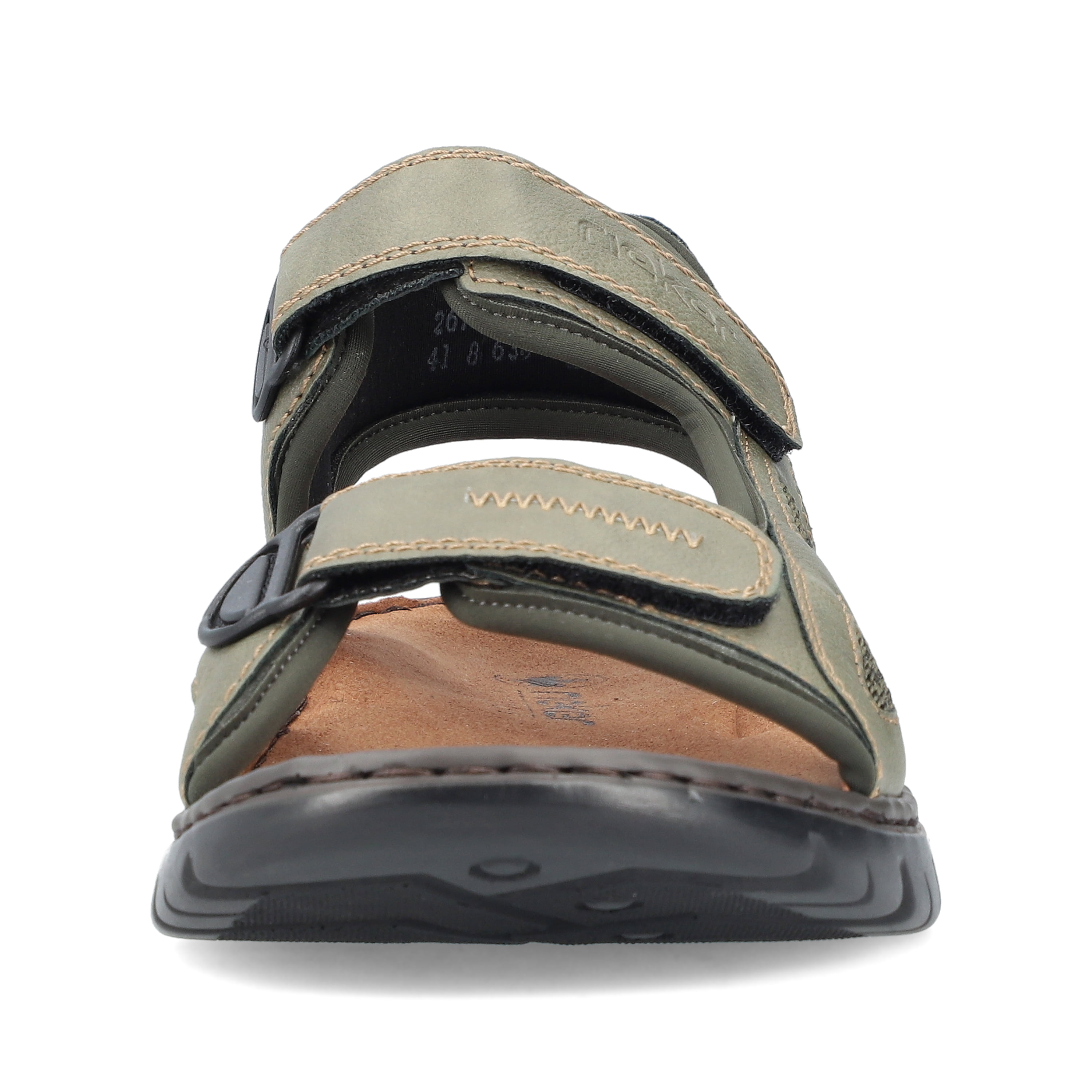 Rieker Herren Trekkingsandalen grüngrau