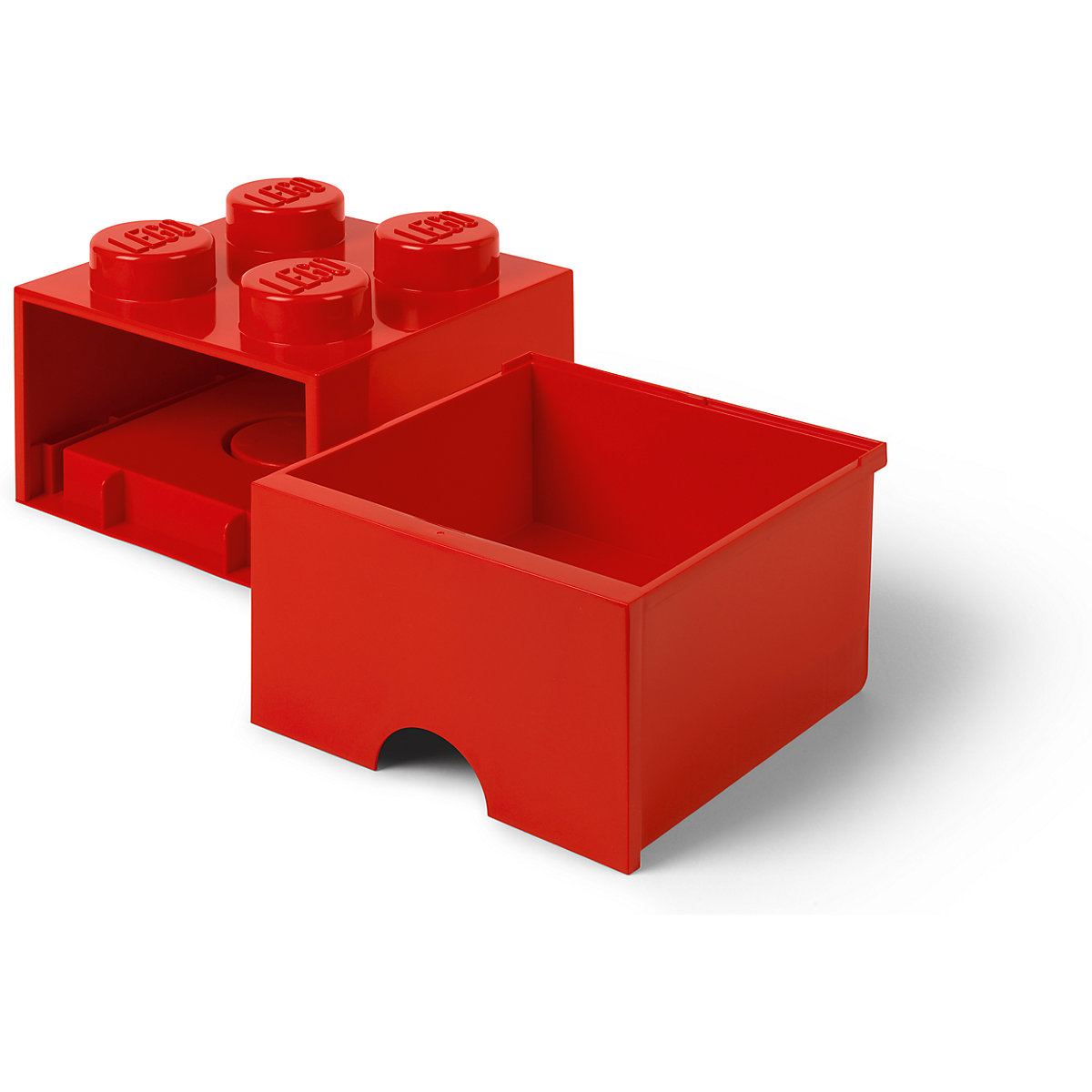 LEGO® Aufbewahrungsbox Storage Brick 4er rot mit Schublade, 25 x 25 x 18 cm