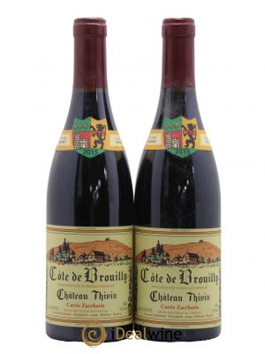 Côte de Brouilly Cuvée Zaccharie Château Thivin  2015 - Lot de 2 Bouteilles