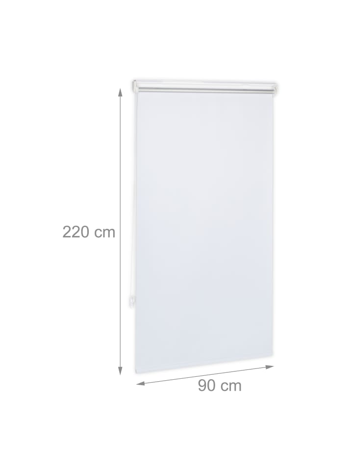 relaxdays Thermorollo in Weiß - (B)90 x (H)220 cm günstig kaufen onesize
