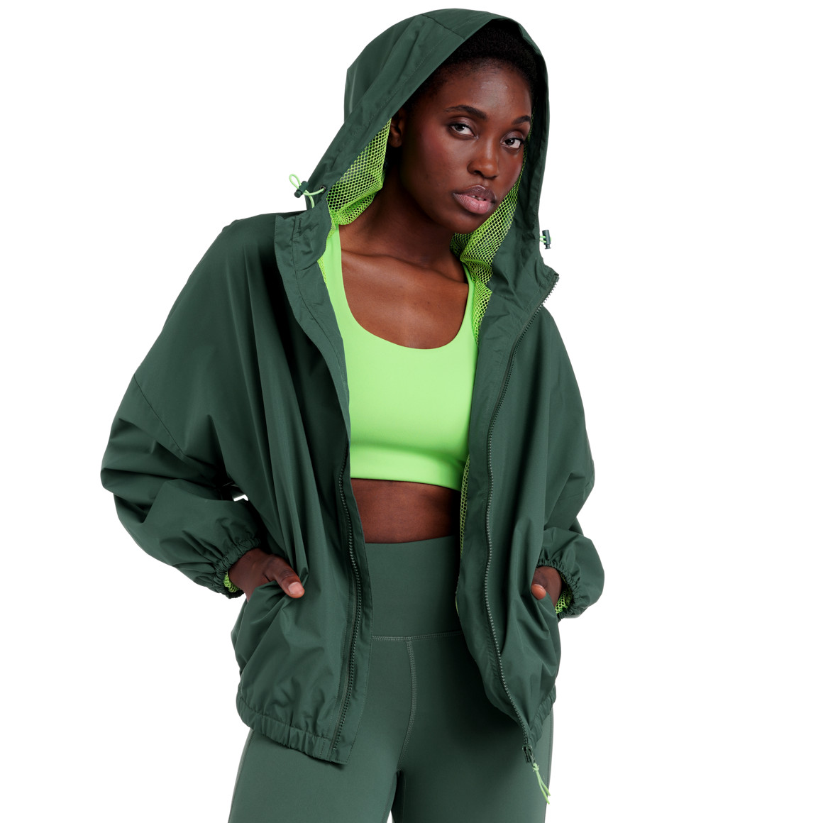 Damen Sportjacke mit Neondetails