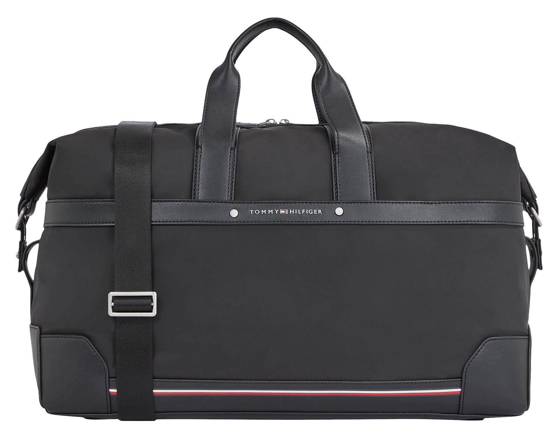 Tommy Hilfiger Weekender TH CENTRAL REPREVE WEEKENDER, mit charakteristischem Streifendetail