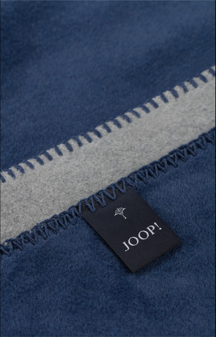 Wohndecke JOOP! UNI-DOUBLEFACE in Silber-Navy