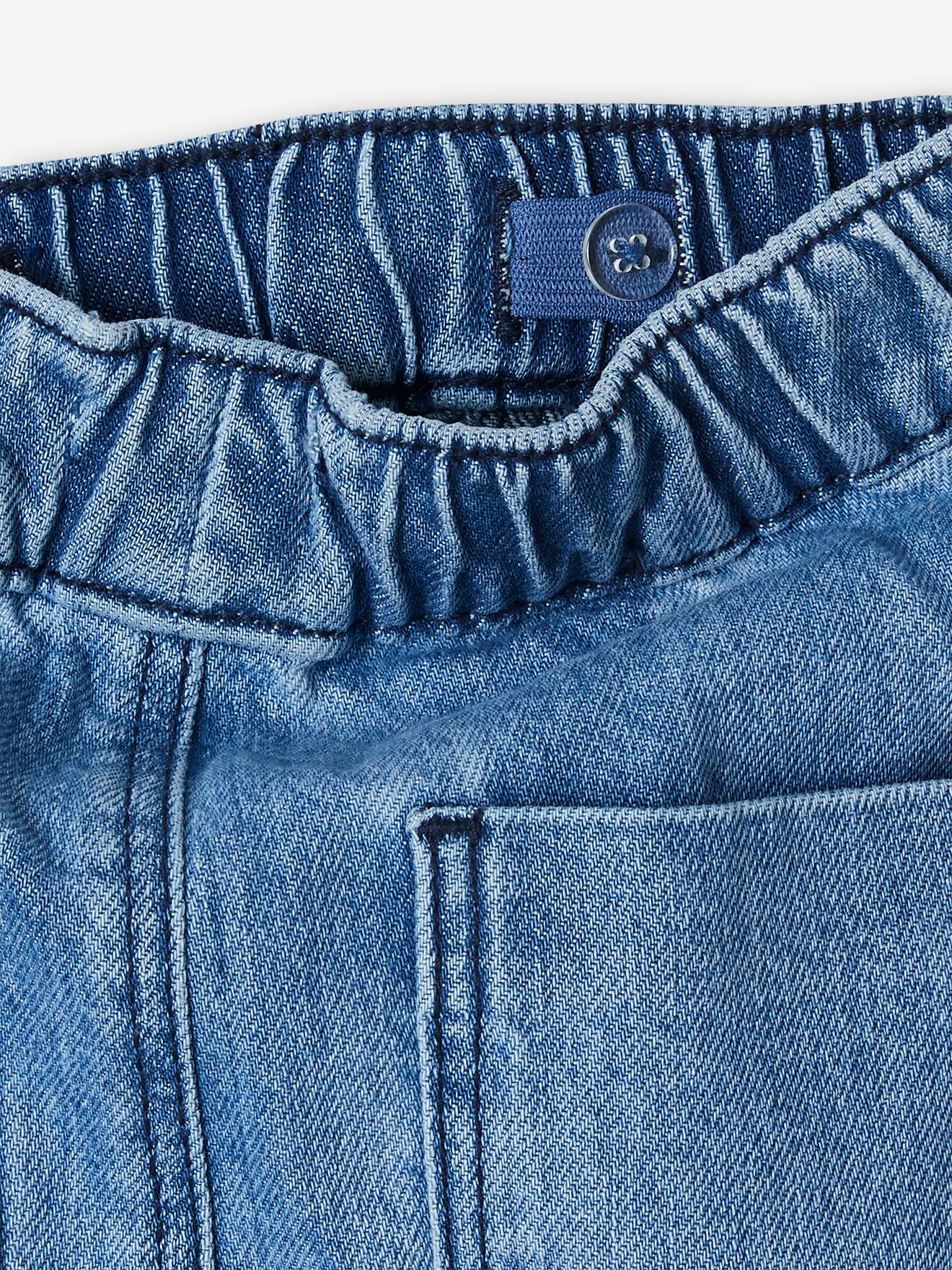 Pantalon battle denim garçon facile à enfiler double stone