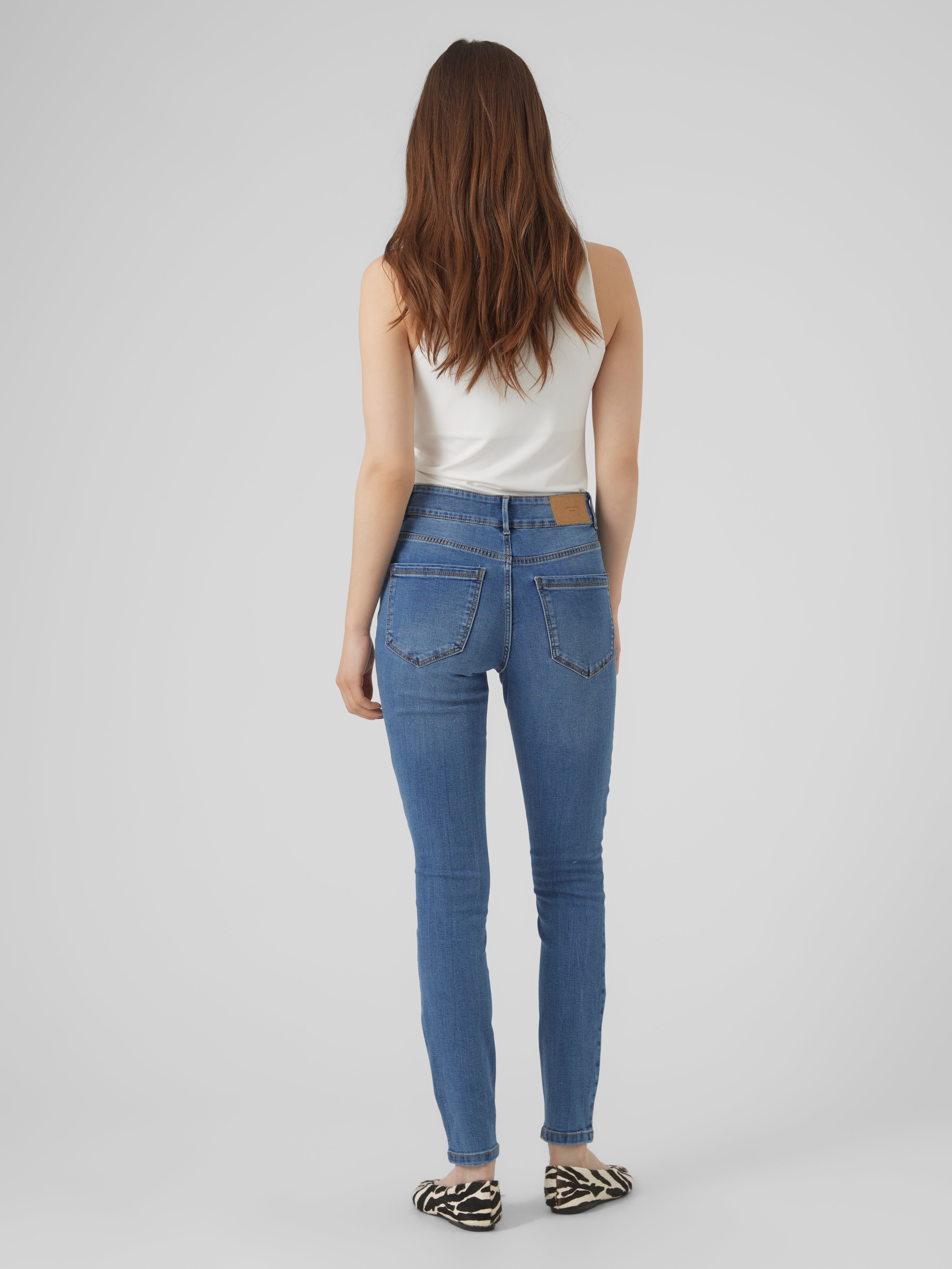 VMSOPHIA Hohe Taille Skinny Fit Jeans