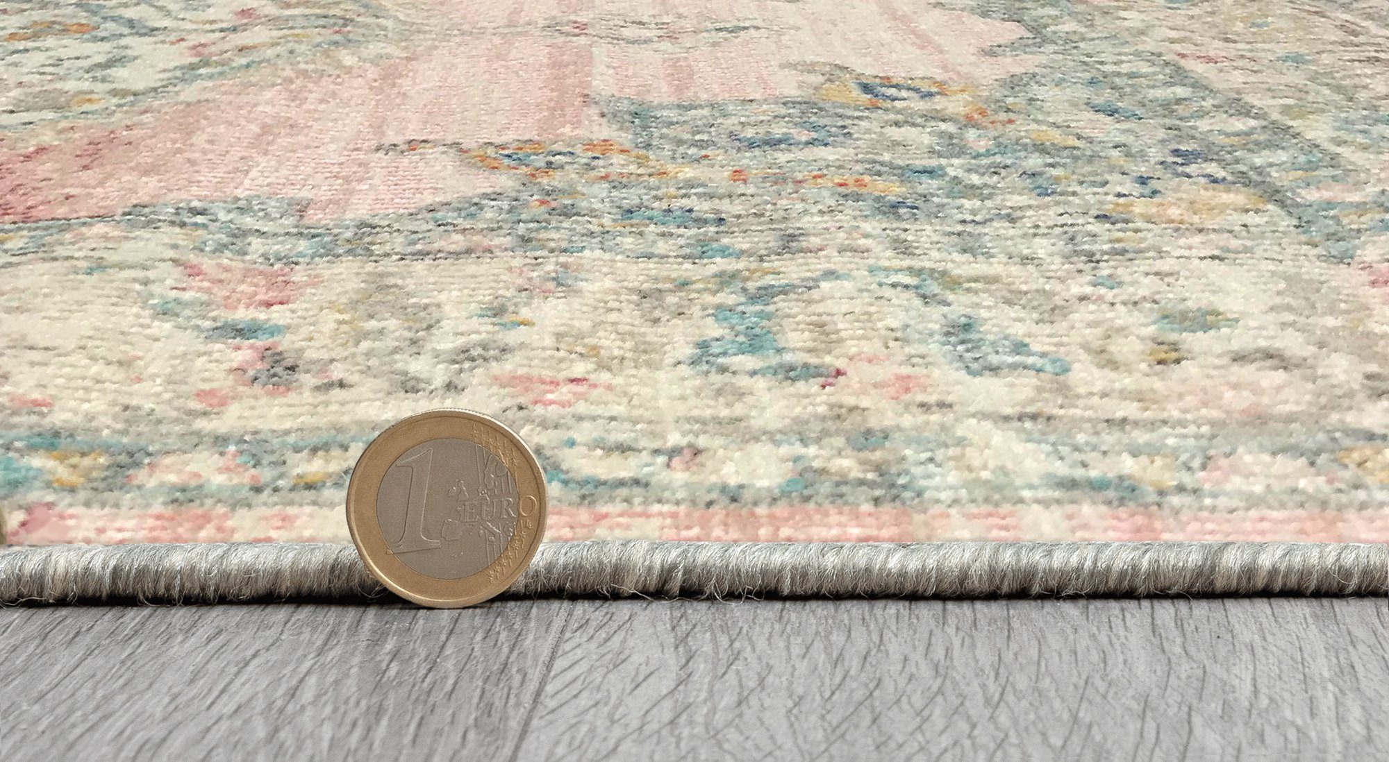 Teppich the carpet Palma robuster Teppich, Flachgewebe, modernes Design, the carpet, Rechteck, Höhe: 4 mm, Outdoor, UV-Beständig, Wetterfest, Küche, Esszimmer
