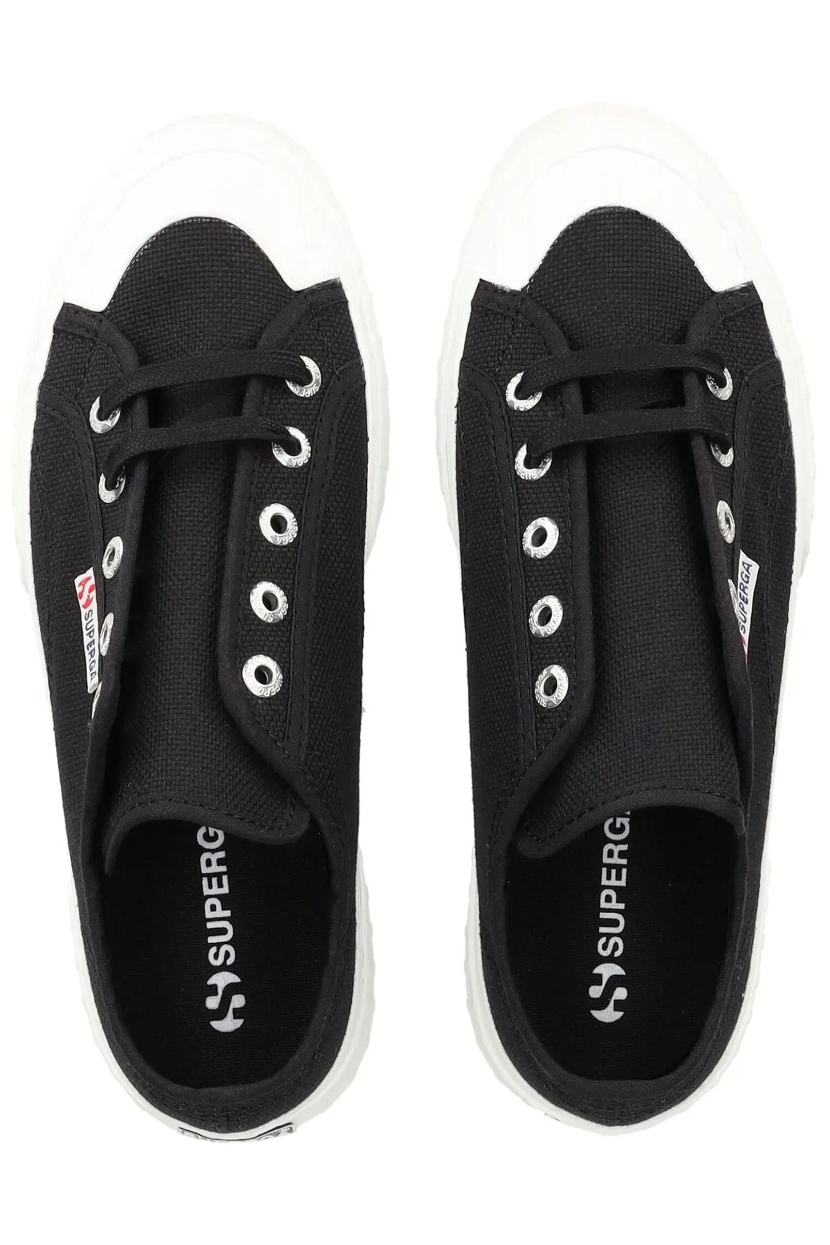 Superga  Sneaker - Schwarz - Flacher Absatz