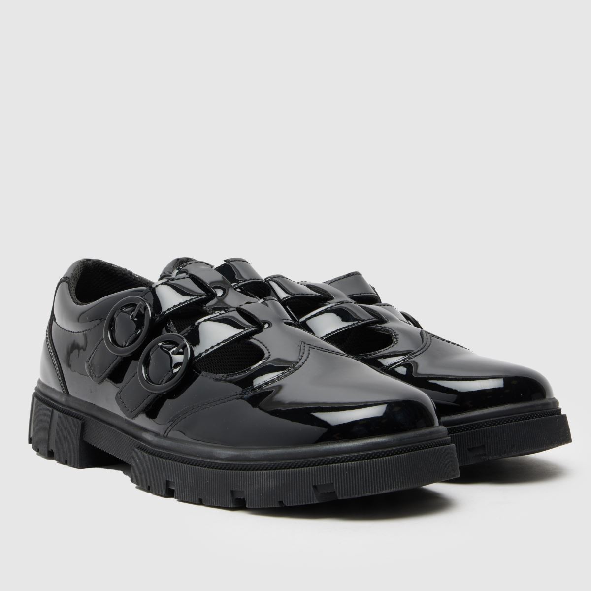 Schuh fekete lovey tbar lányka ifjúsági cipő