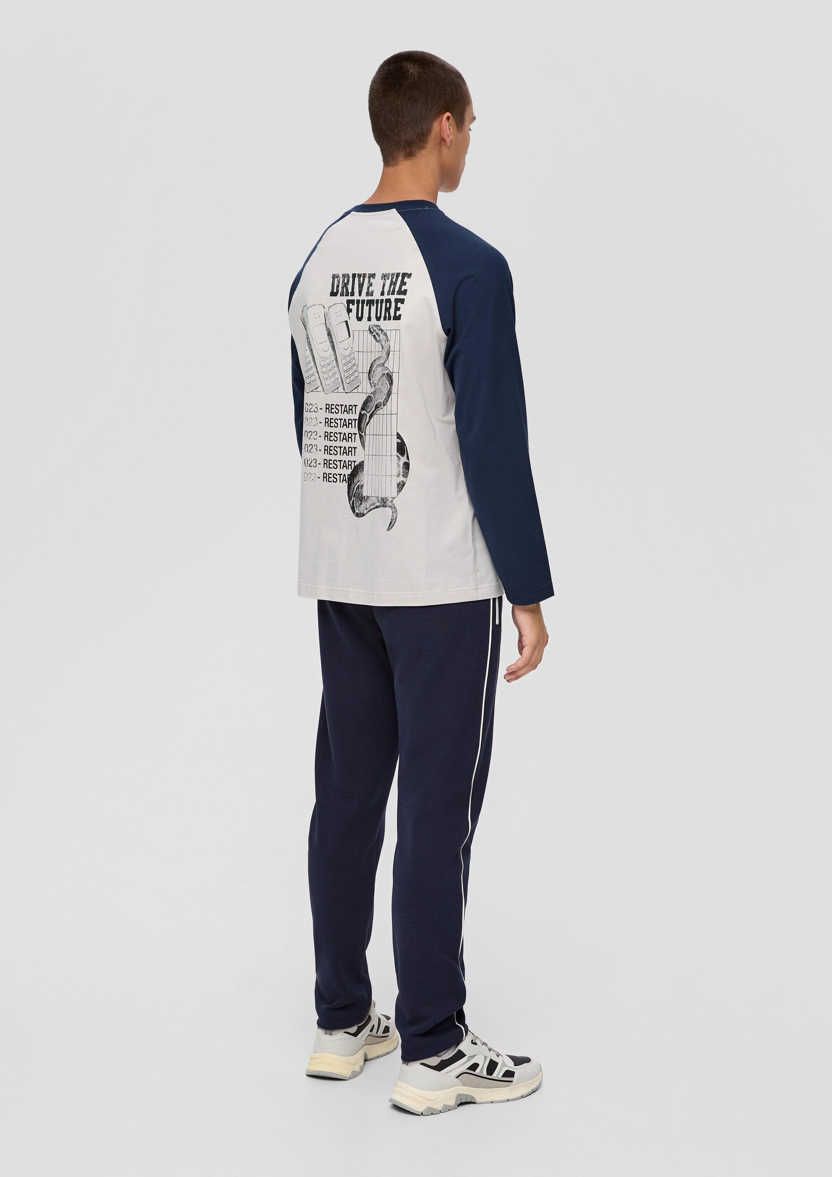 Longsleeve mit Rückenprint  2135025-03D0