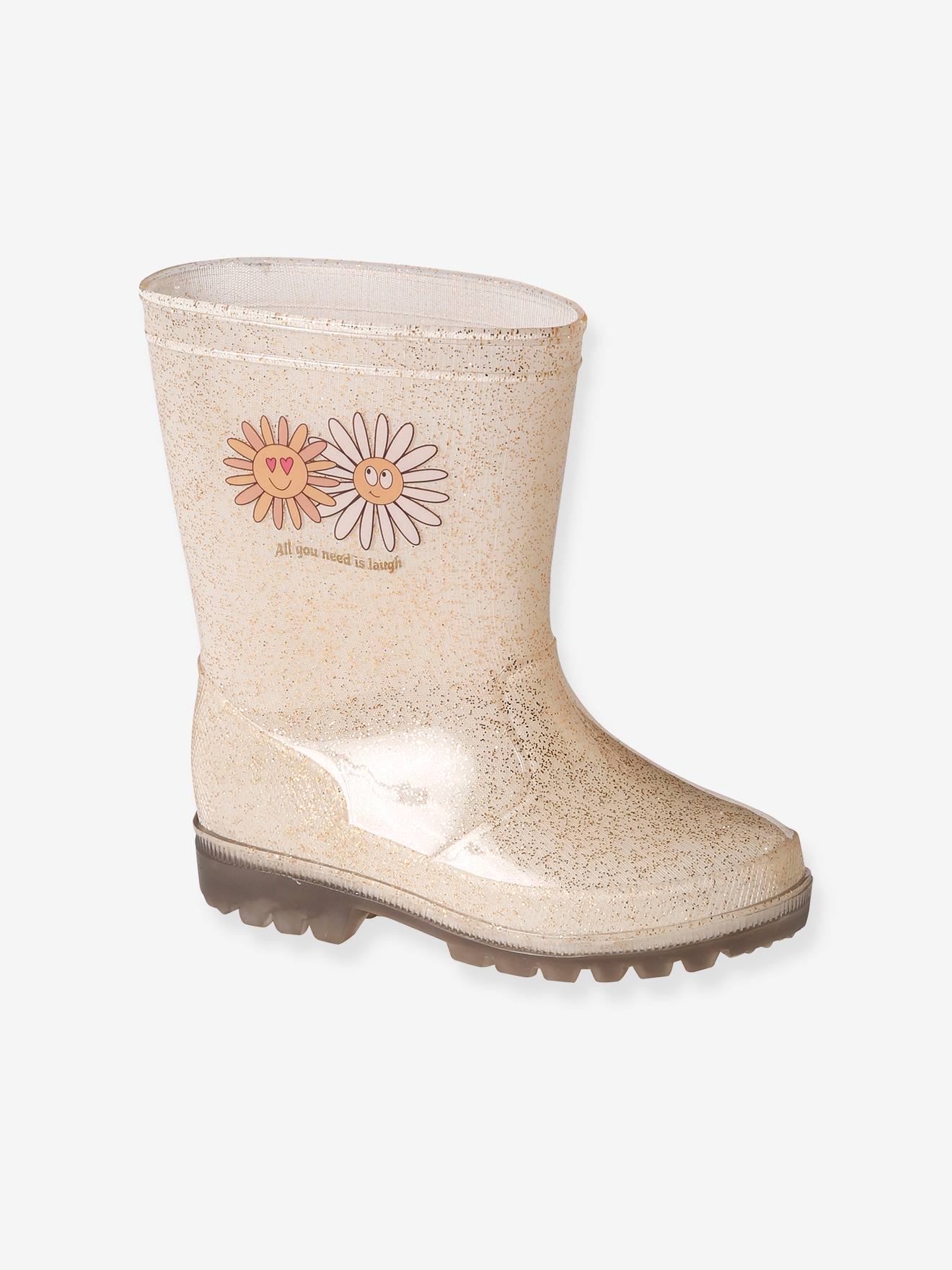 Vertbaudet Kinder Gummistiefel mit Glitzer - mehrfarbig