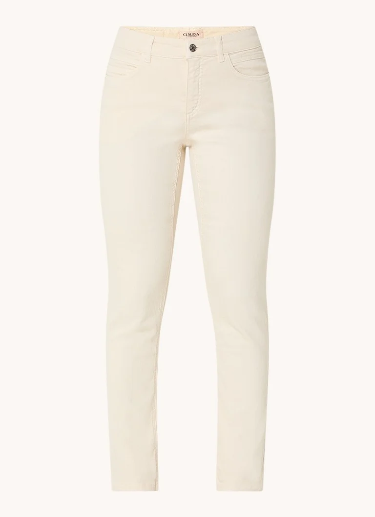 Jeans skinny a vita alta di Claudia Sträter in lavaggio colorato