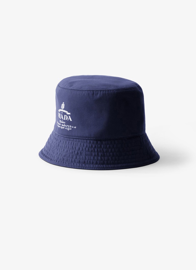 Prada Reversible bucket hat with logo