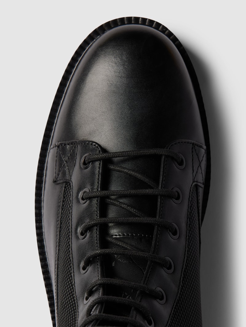 Boots aus Leder Modell 'tela mario' in schwarz