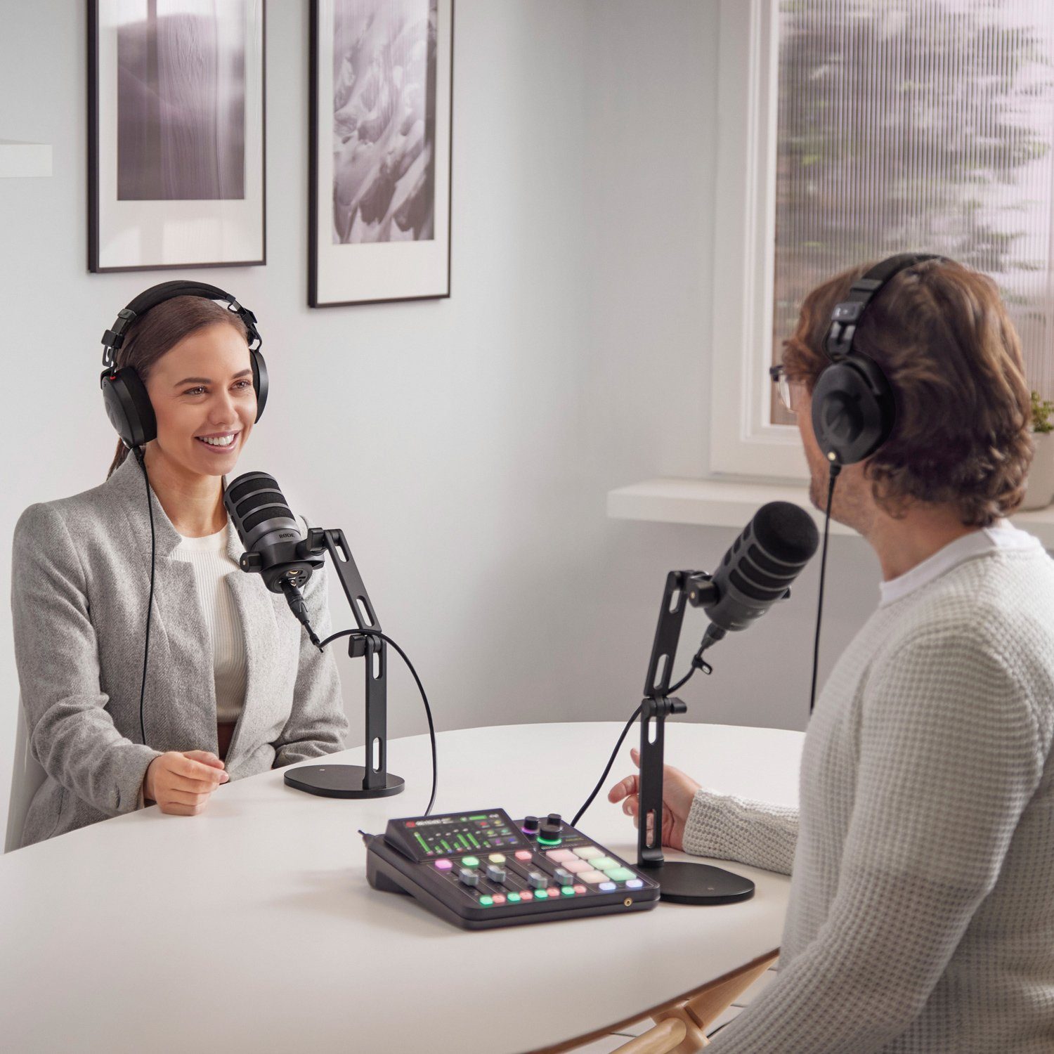RODE Microphones Mischpult Rode Rodecaster Pro Duo Podcast Station mit Kopfhörer
