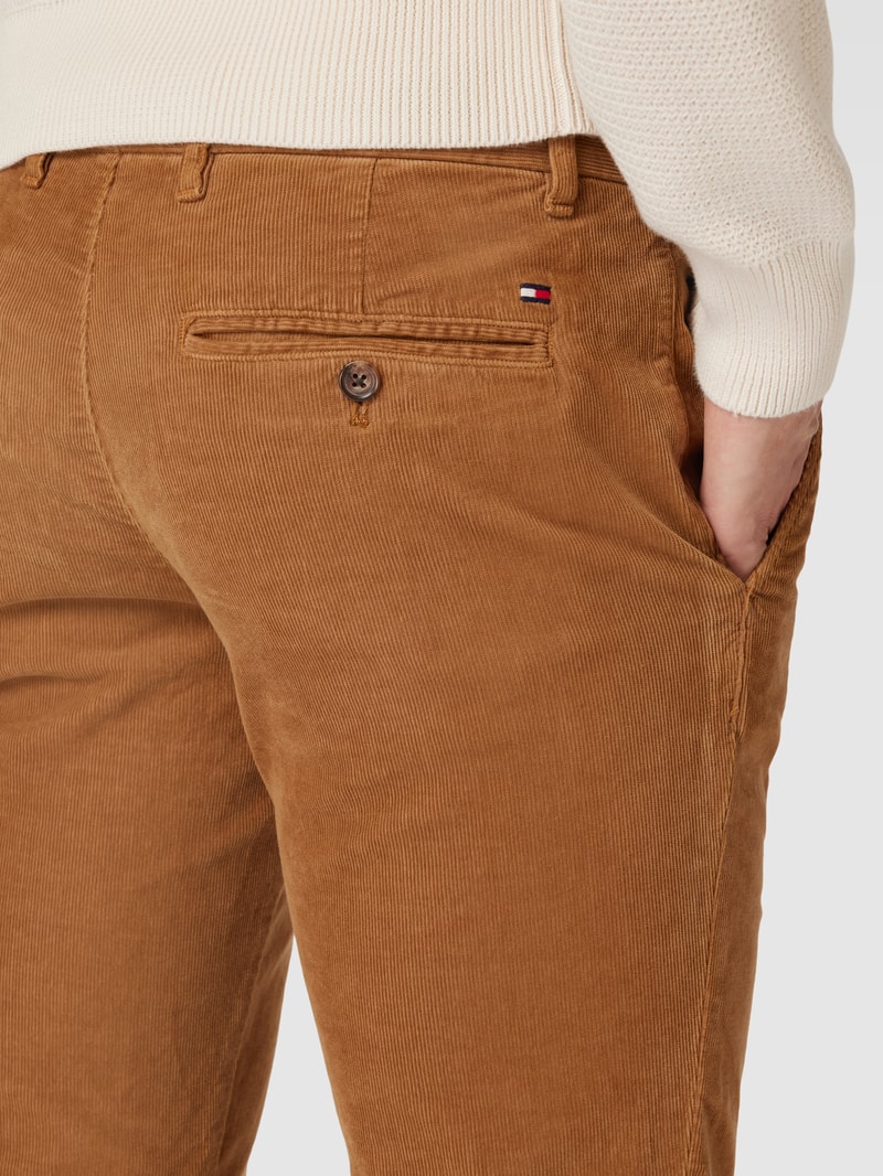 Chino in Cord-Optik Modell 'BLEECKER' in khaki