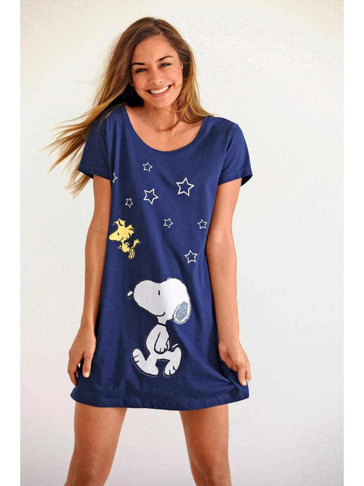 Peanuts Sleepshirt in marine günstig kaufen