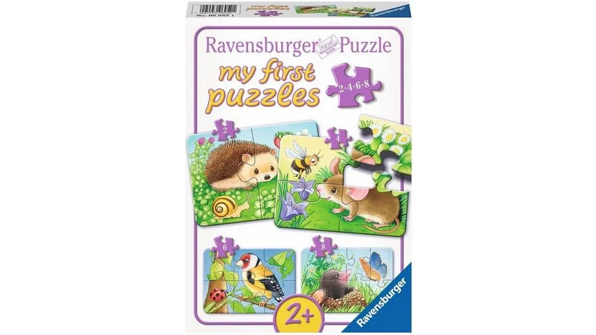 Ravensburger Puzzle - my first Puzzle - Süße Gartenbewohner, 8 Teile