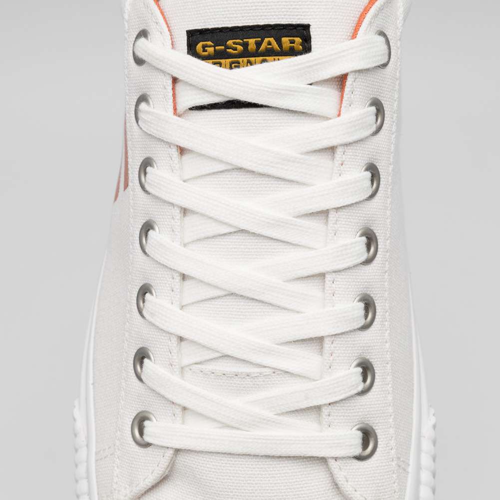 G-STAR RAW MEEFIC Pop Herren Sneaker 2212 028503 WHT-ORNG