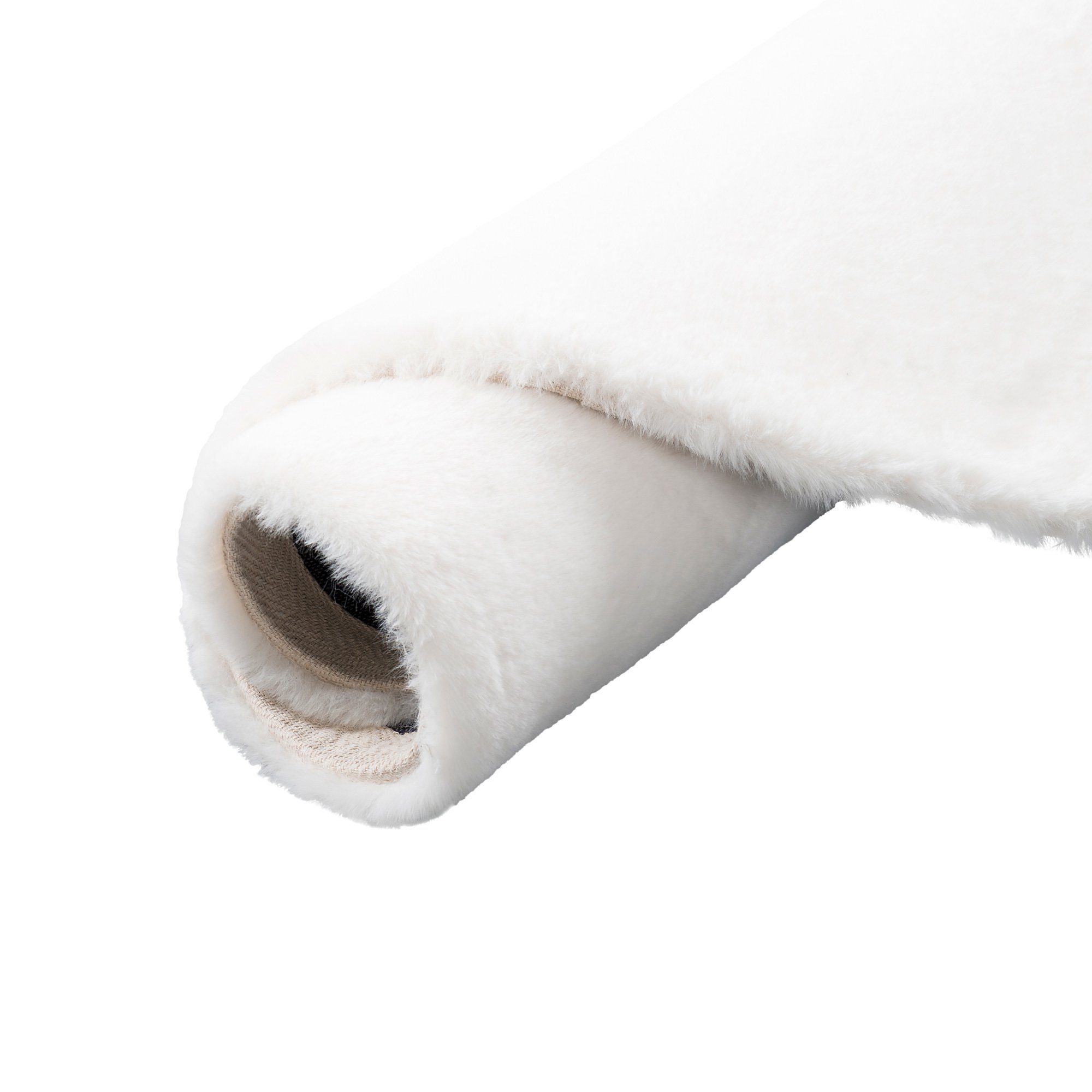 Fellteppich Luxus Super Soft Fellteppich Plush Rund, Pergamon, Rund, Höhe: 25 mm