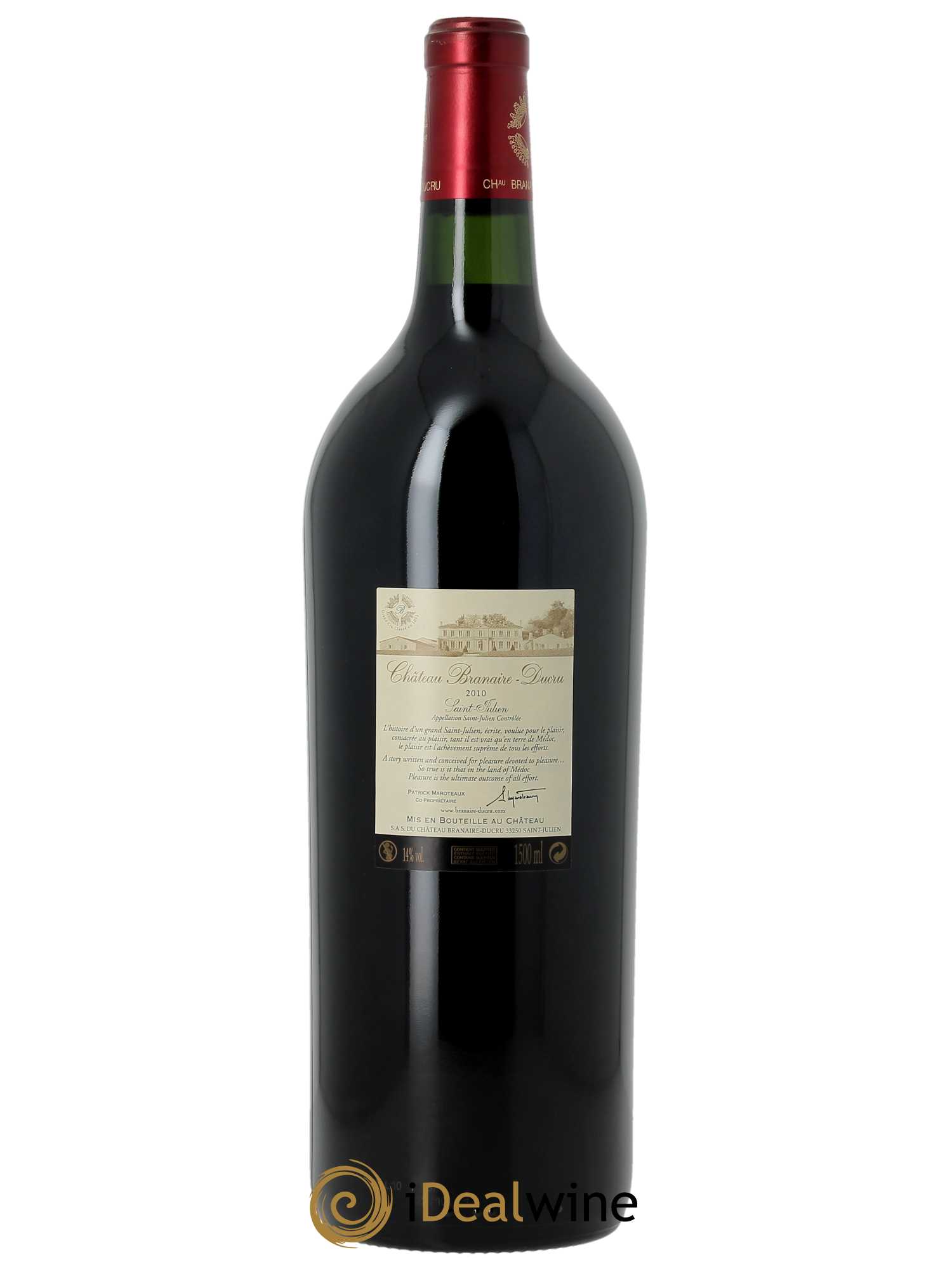 Château Branaire Ducru 4ème Grand Cru Classé (CBO à partir 6 bts) 2010 - Lot de 1 Magnum