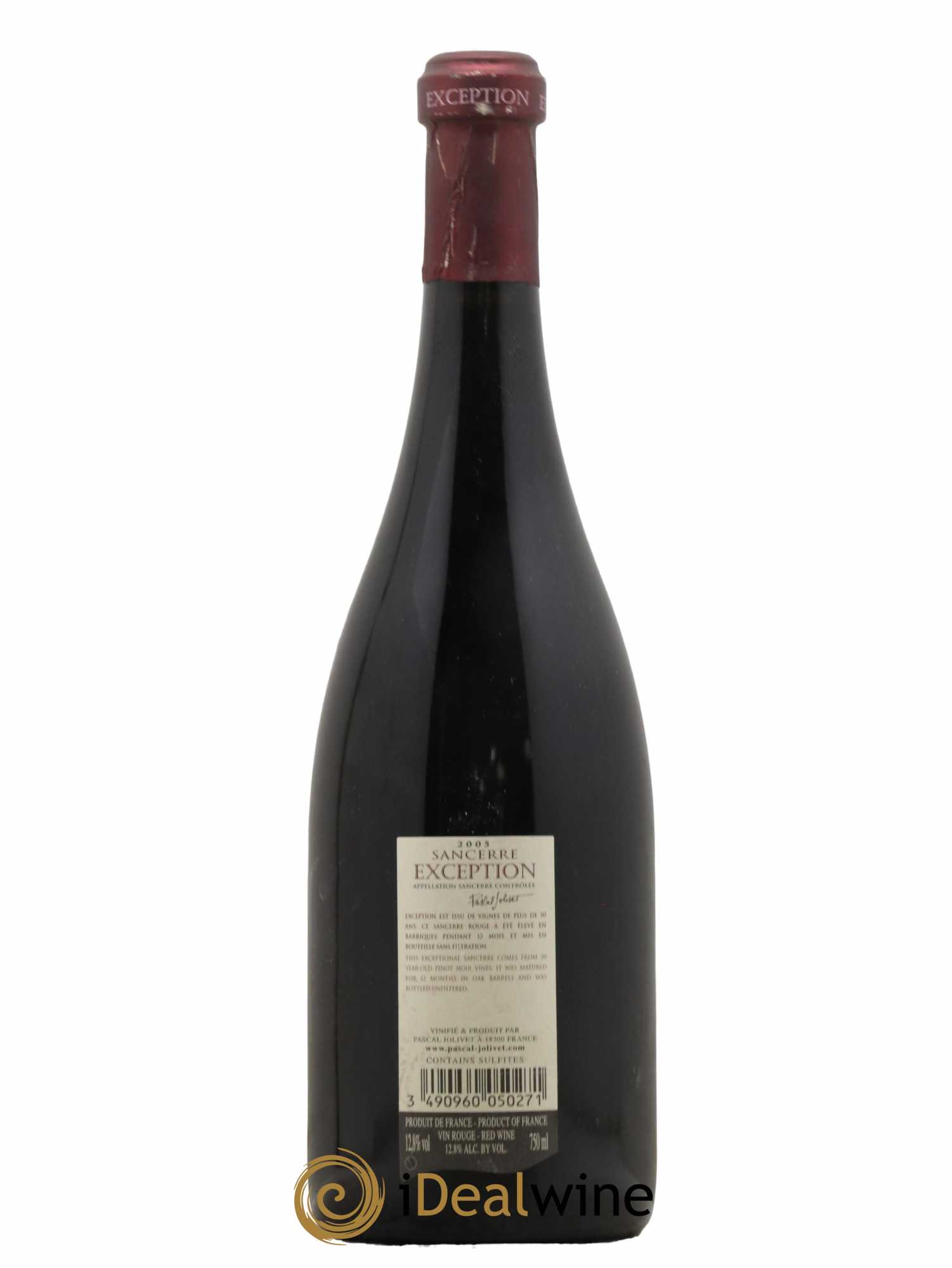 Sancerre Exception Domaine Pascal Jolivet 2005 - Lot de 1 Bouteille