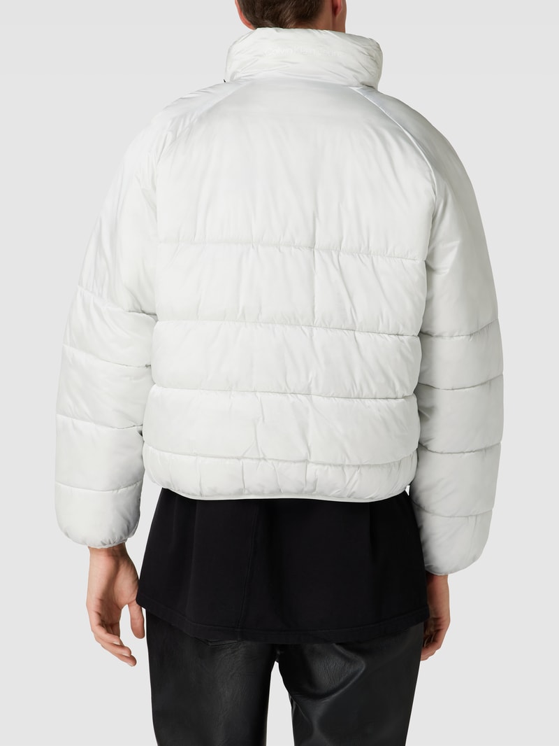 Parka mit Label-Print Modell 'INSTITUTIONAL' in offwhite