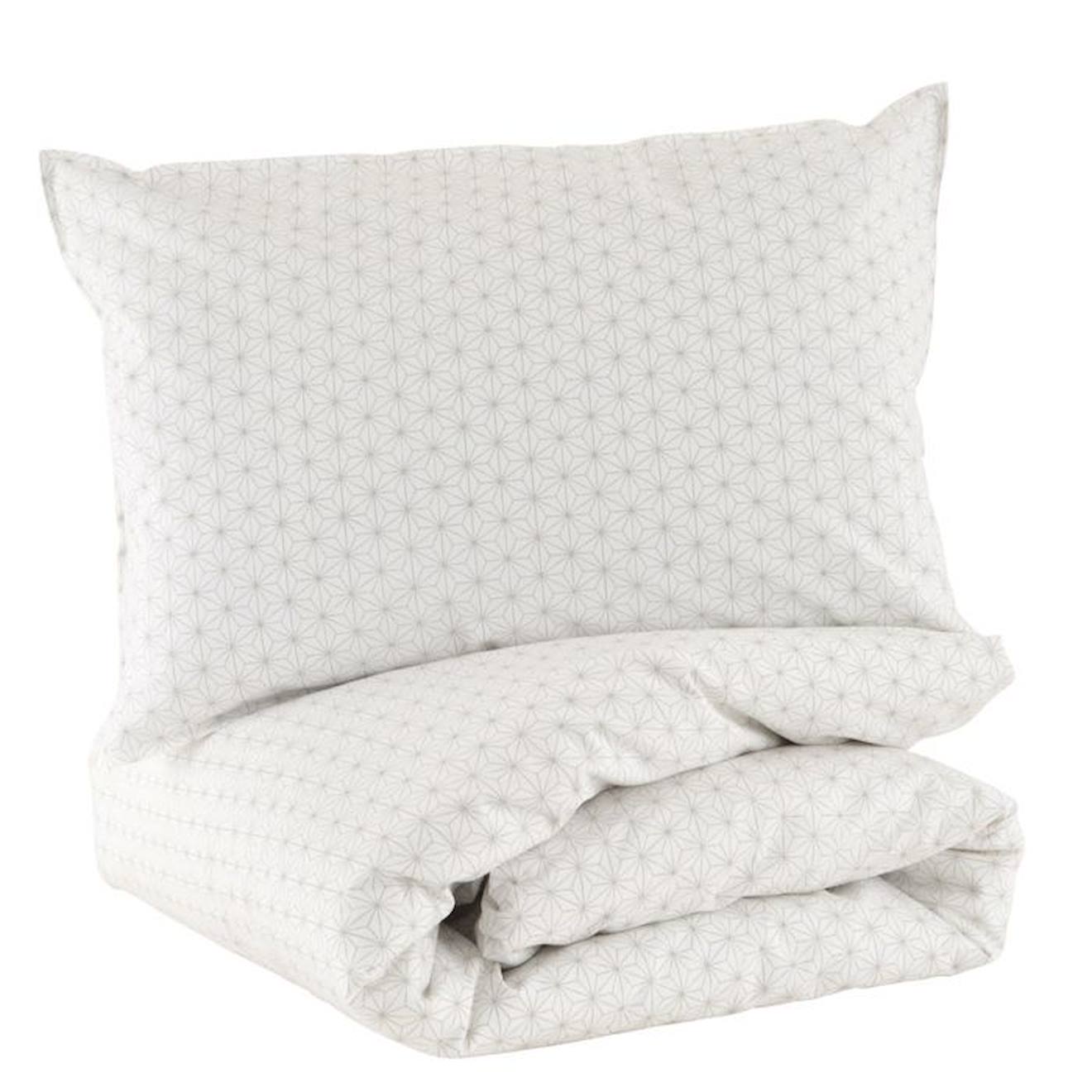 Parure de lit 100x140 cm en coton bio* Pompom beige