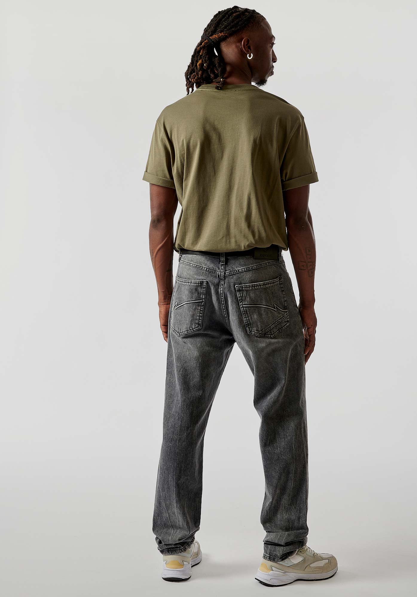 DATTE  Jean straight gris homme