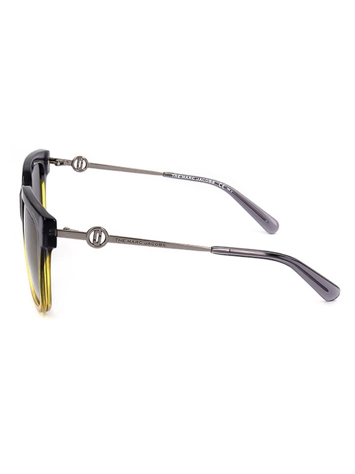 Marc Jacobs Damen-Sonnenbrille in Grau/ Gelb günstig kaufen 55