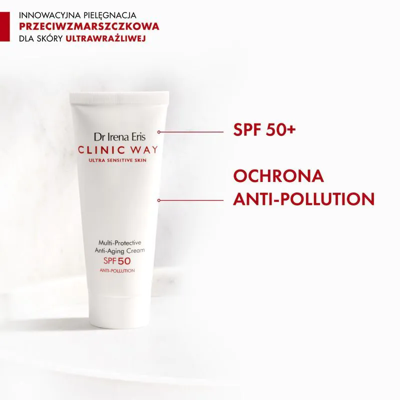Dr Irena Eris Clinic Way Dnevna krema protiv zagađenja i bora SPF 50