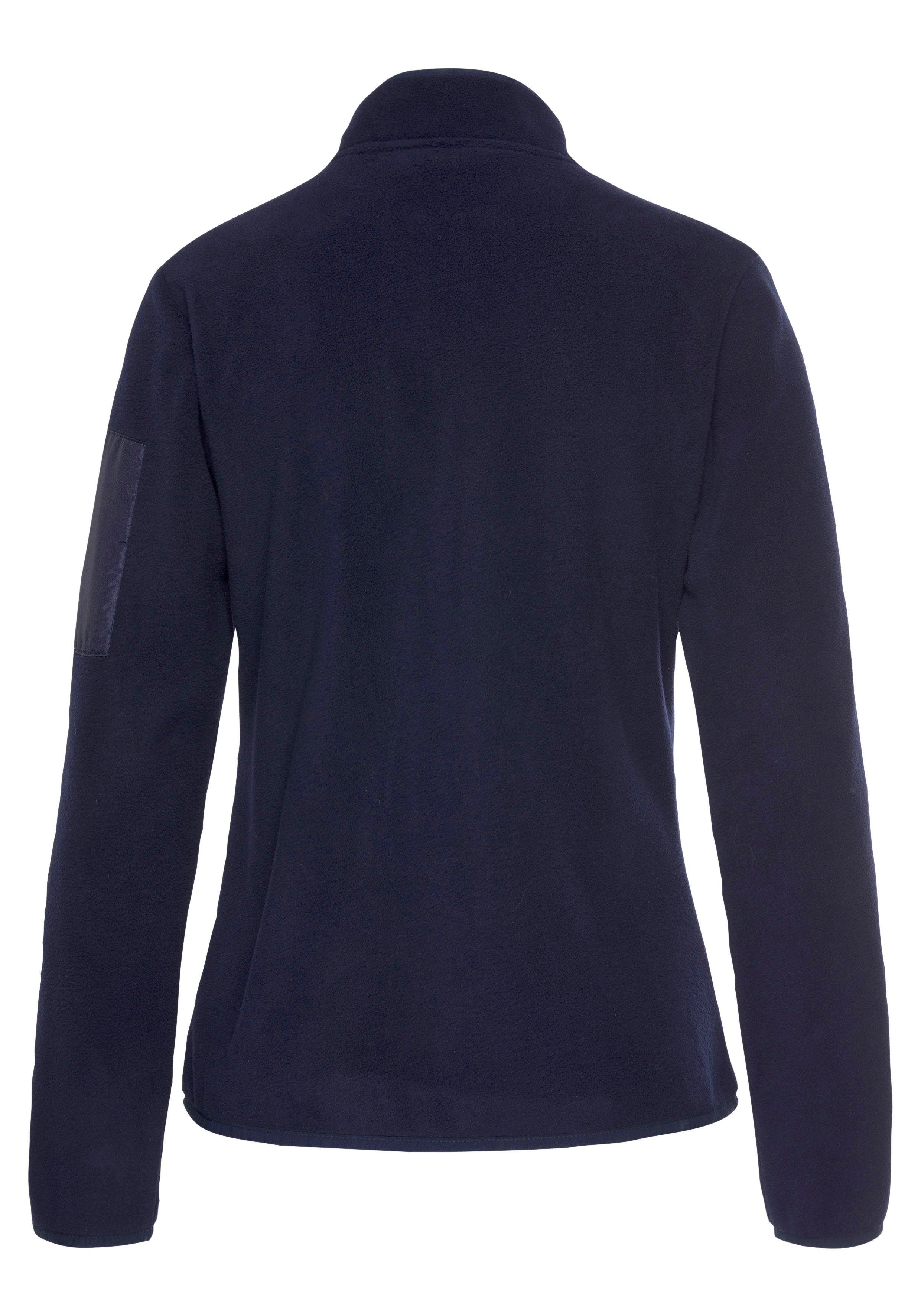 LASCANA Fleecejacke mit seitlichen Taschen, Trekkingjacke