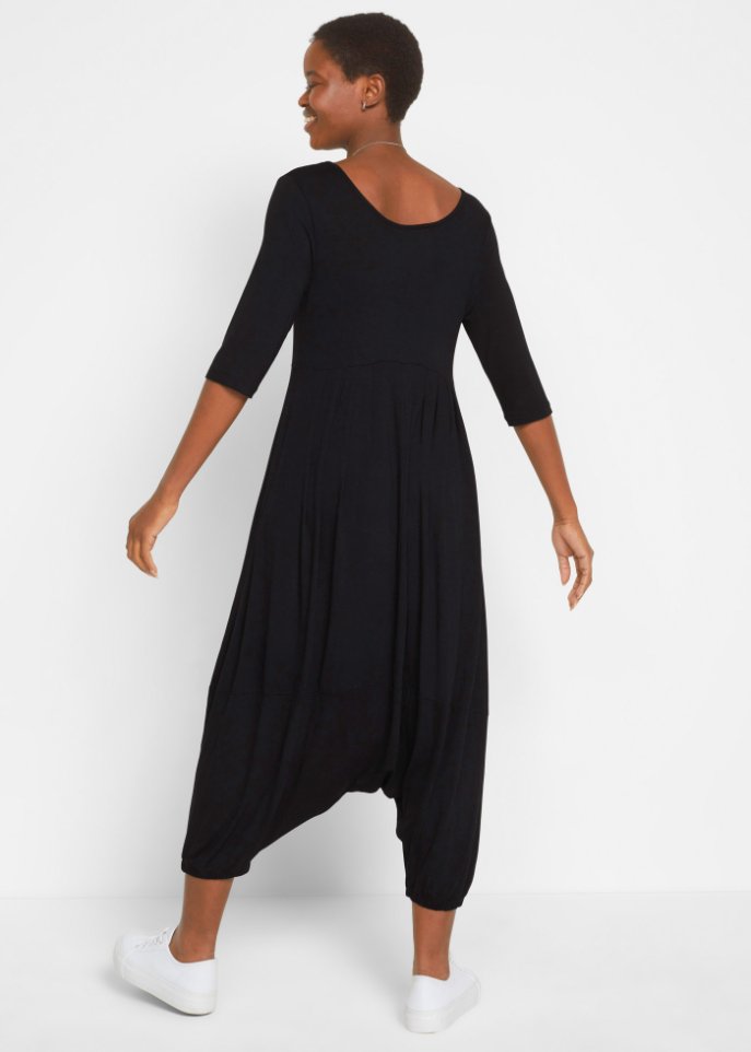 Jumpsuit mit Haremshose, Halbarm