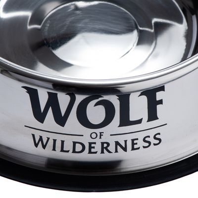 Wolf of Wilderness Rutschfester Edelstahlnapf für Hunde