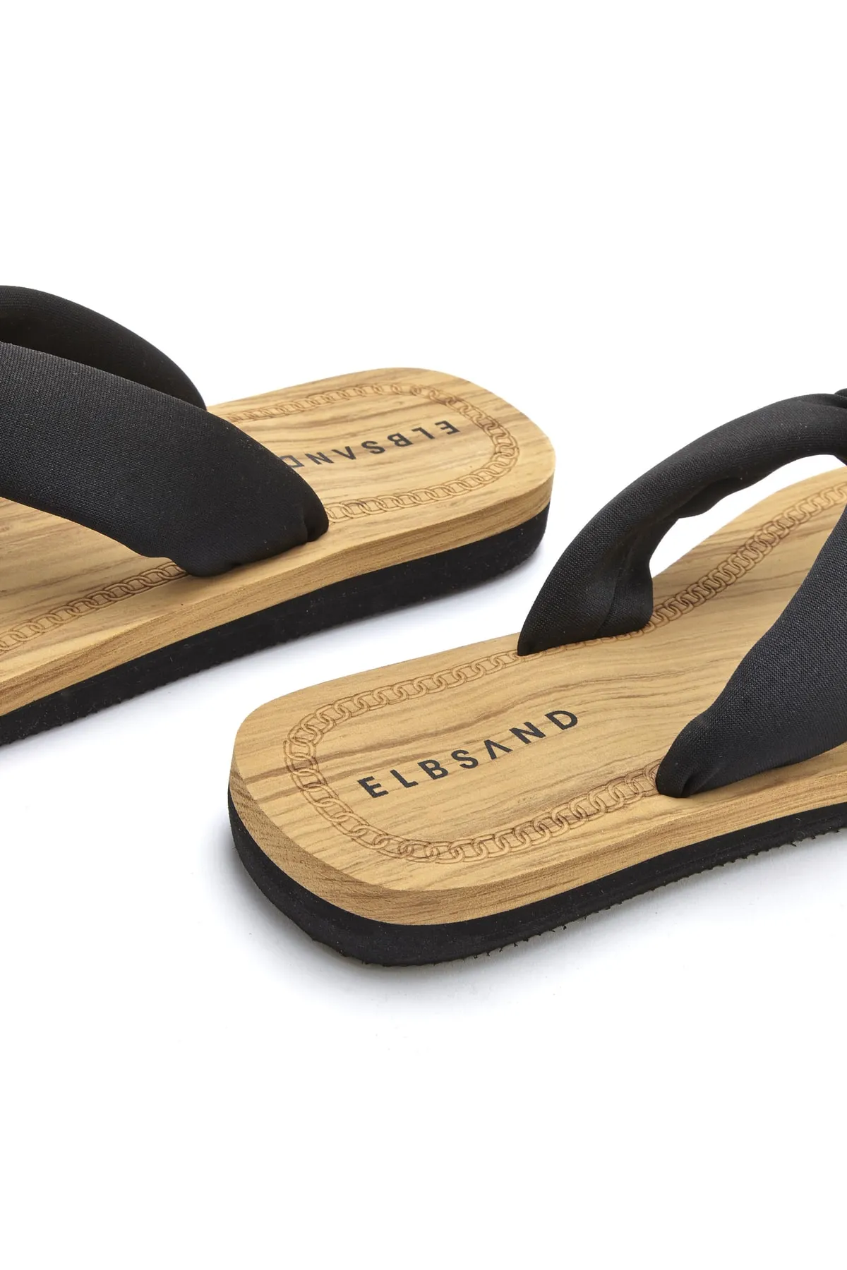Elbsand  Sandalette - Schwarz - Flacher Absatz