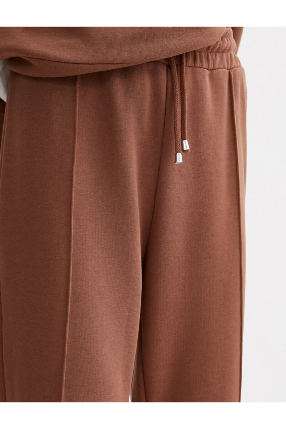 Koton  Damen-Jogginghose aus brauner Baumwolle