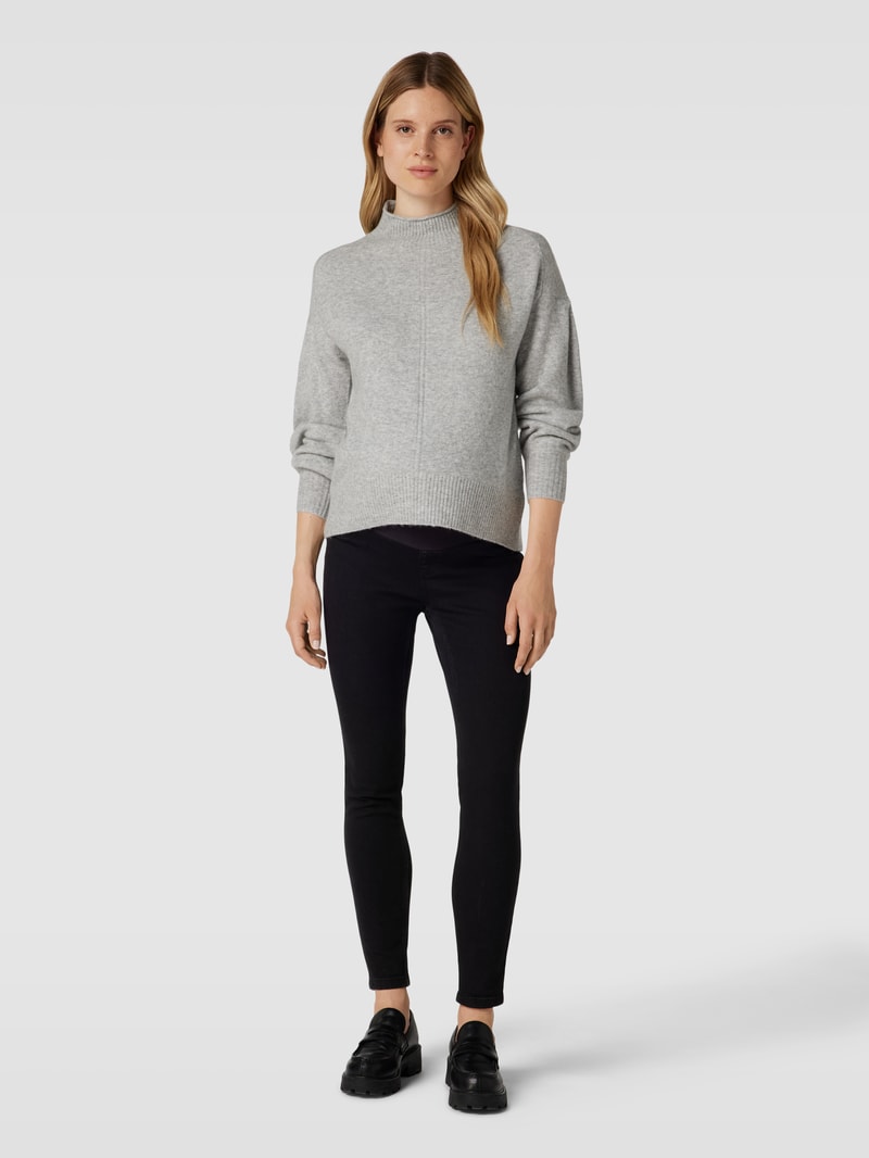 Skinny Fit Umstands-Jeans mit Stretch-Anteil Modell 'NEWAMY' in schwarz