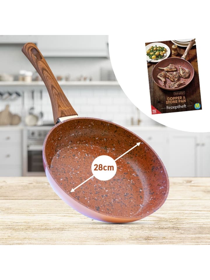 Livington Pfanne Copper & Stone Pan 28 in Orange günstig kaufen onesize