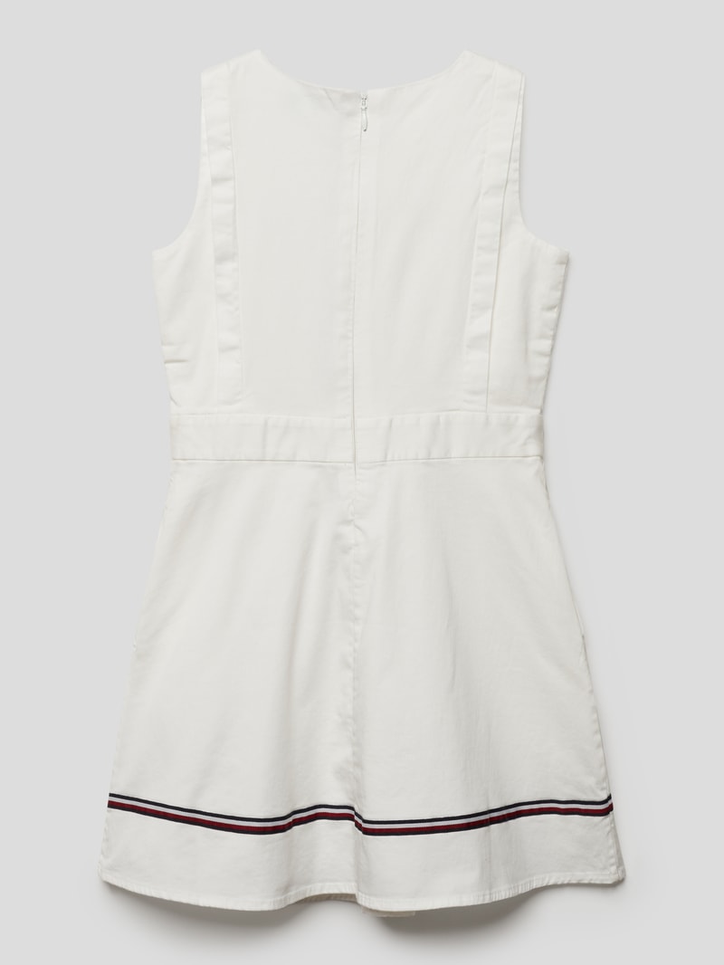 Kleid mit Rundhalsausschnitt in offwhite