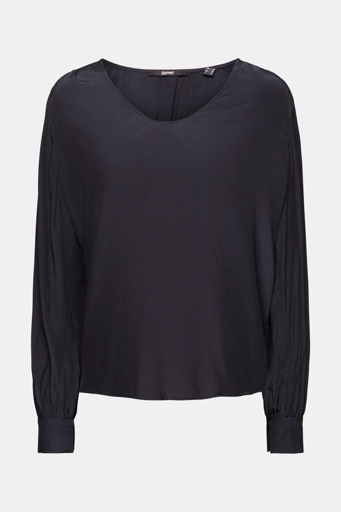 Bluse mit U-Boot-Ausschnitt